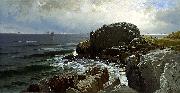 Alfred Thompson Bricher Castle Rock, Marblehead Spain oil painting artist